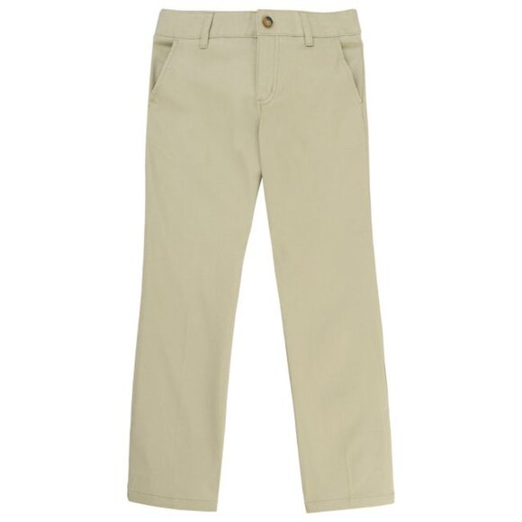 French Toast SK9490 Girl’s Straight Stretch Pant Khaki - Picture 1 of 2